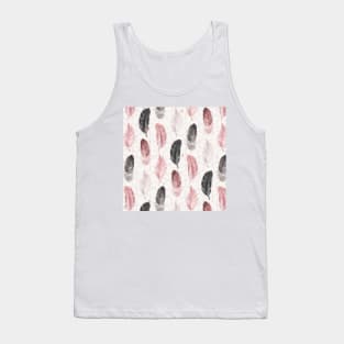 Feather pattern Tank Top